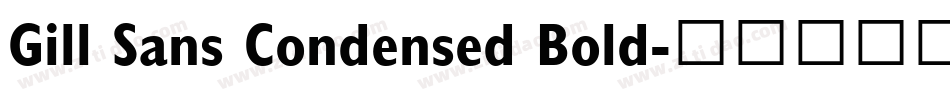 Gill Sans Condensed Bold字体转换